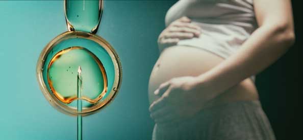 pregnant woman with candle